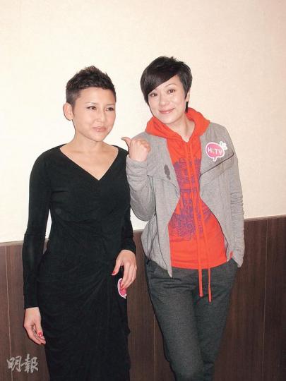 劉美君與張可頤拍攝《客家女人》相處愉快。(攝影/記者:鍾一虹) 劉美君與張可頤拍攝《客家女人》相處愉快。(攝影/記者:鍾一虹)