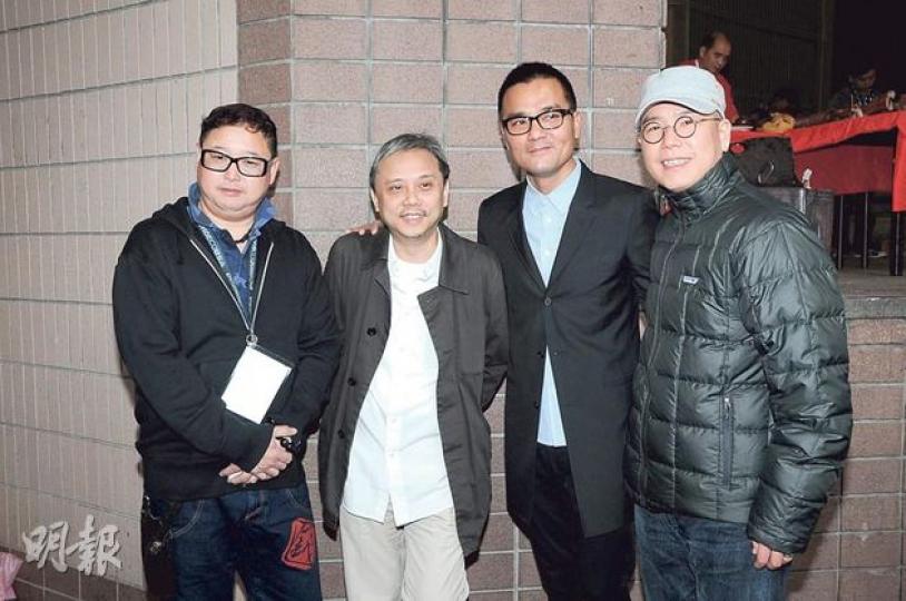 錢國偉(左起)、陳嘉上、林家棟及林曉峰昨日出席金像獎頒獎禮拜神儀式。(攝影:鍾偉茵) 錢國偉(左起)、陳嘉上、林家棟及林曉峰昨日出席金像獎頒獎禮拜神儀式。(攝影:鍾偉茵)