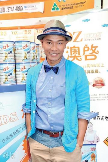 郭晉安笑言會否再追多個,視乎奶粉商會否繼續找他做代言人。(攝影﹕鍾偉茵) 郭晉安笑言會否再追多個,視乎奶粉商會否繼續找他做代言人。(攝影﹕鍾偉茵)