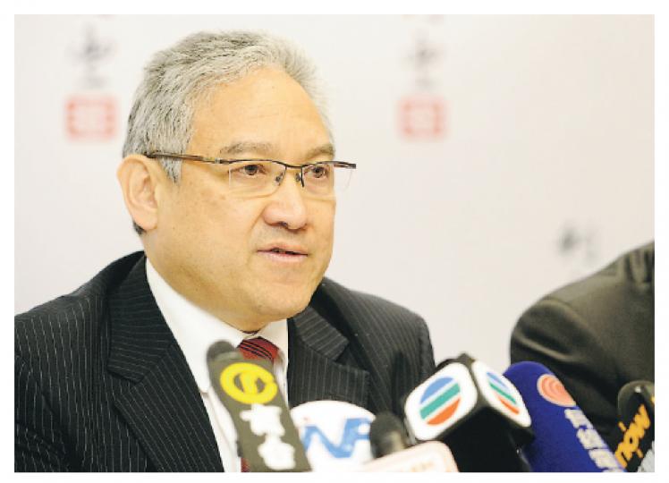 利豐主席馮國綸表示，有信心全年業績可望重返2011年的高峰期水平。（尹錦恩攝）