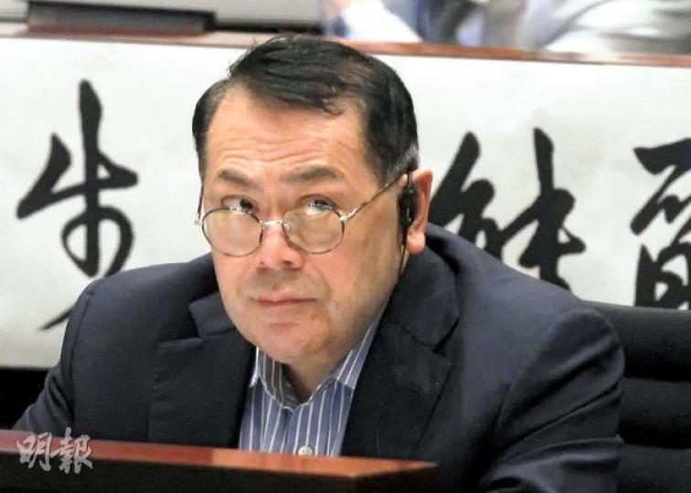 立法會帳委會本周六會聆訊前廉政專員湯顯明，議員表示，屆時能否就湯任內的酬酢開支事項追問更多，視乎帳委會主席石禮謙（圖）主持會議的尺度鬆緊。（李澤彤攝）