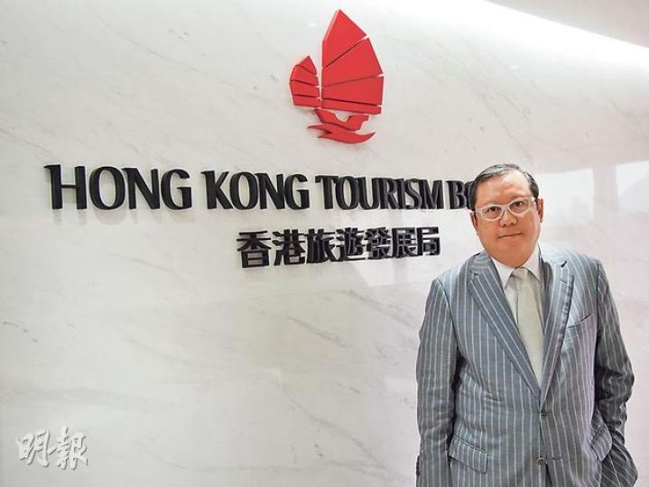 林建岳指今年美酒佳餚巡禮會考慮延長營業時間或舉行日數，盼可讓更多愛酒人參加。（周婷攝）