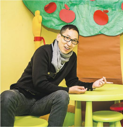張堅庭給予兒子無限支持。（攝影/記者：魏人）
