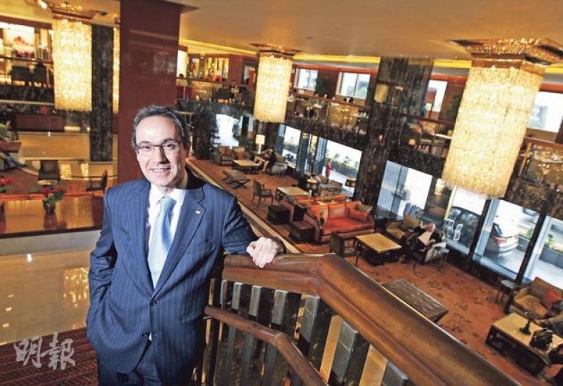 文華東方酒店集團財務總監Stuart Dickie表示,集團無意開拓較低級別的酒店,希望專注於發展「文華東方」這個單一品牌。(李澤彤攝) 文華東方酒店集團財務總監Stuart Dickie表示,集團無意開拓較低級別的酒店,希望專注於發展「文華東方」這個單一品牌。(李澤彤攝)