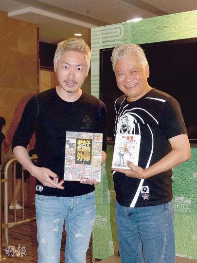 李思捷推介漫畫作家王澤的《老夫子》新書。(攝影/記者:柯美)
李思捷推介漫畫作家王澤的《老夫子》新書。(攝影/記者:柯美)