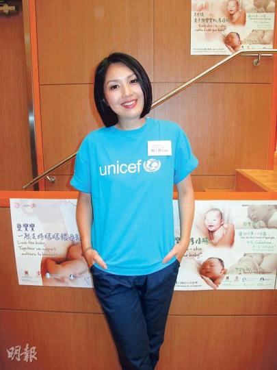 楊千嬅只希望兒子健康成長，不會逼他讀名校。（攝影/記者：鍾一虹）