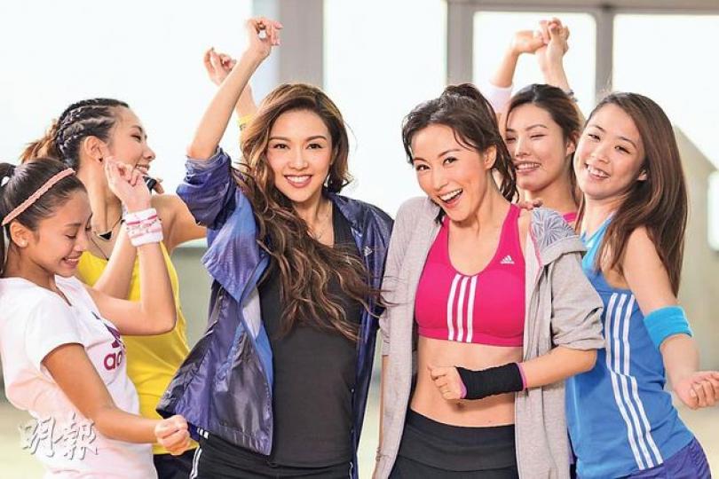 劉心悠與薛凱琪同樣喜歡跑步及做運動。(微博圖片) 劉心悠與薛凱琪同樣喜歡跑步及做運動。(微博圖片)