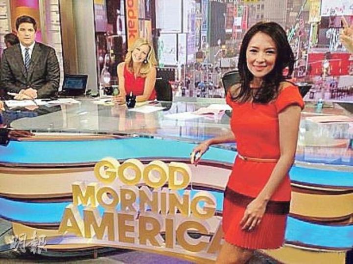 在荷李活闖出名堂的章子怡,接受早晨直播節目《Good Morning America》訪問。(微博圖片) 在荷李活闖出名堂的章子怡,接受早晨直播節目《Good Morning America》訪問。(微博圖片)