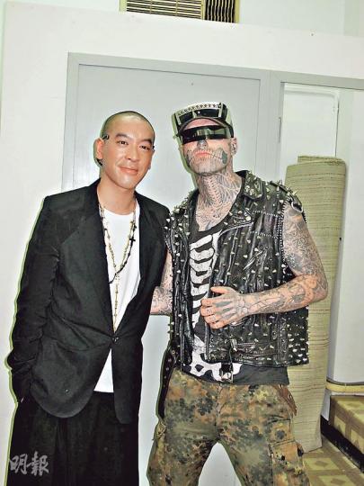 麥浚龍希望能再邀Zombie Boy(右)合作。(攝影/記者:柯美) 麥浚龍希望能再邀Zombie Boy(右)合作。(攝影/記者:柯美)