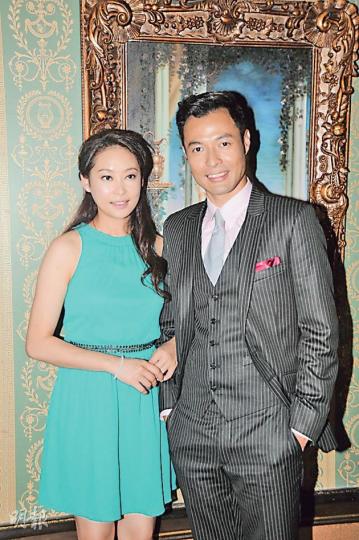 楊卓娜與張達倫以熒幕情侶檔密密接工作。(攝影/記者﹕梁榮達) 楊卓娜與張達倫以熒幕情侶檔密密接工作。(攝影/記者﹕梁榮達)