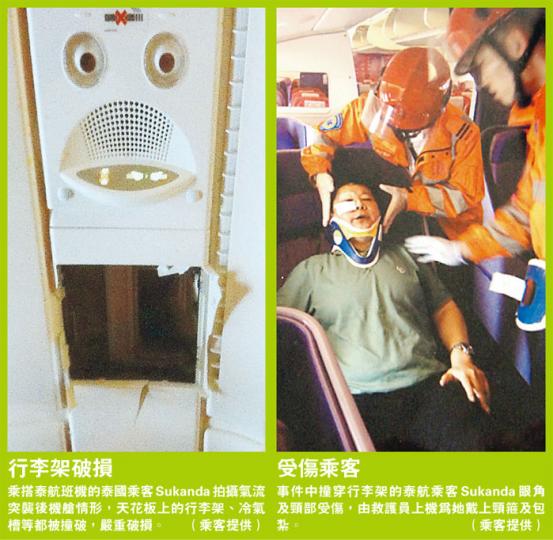 (明報製圖)港航班機突遇氣流,空姐亦無法倖免,左腳膝蓋受傷送院治理。(雲錦鋒攝)(明報製圖) (明報製圖)港航班機突遇氣流,空姐亦無法倖免,左腳膝蓋受傷送院治理。(雲錦鋒攝)(明報製圖)