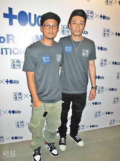 余文樂與周柏豪以籃球隊名義推出相集。(攝影/記者:楊安莉) 余文樂與周柏豪以籃球隊名義推出相集。(攝影/記者:楊安莉)