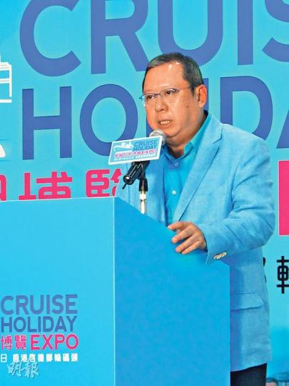 林建岳笑言亞視要由年輕人來辦，故他無興趣入主。（攝影/記者：鍾一虹）