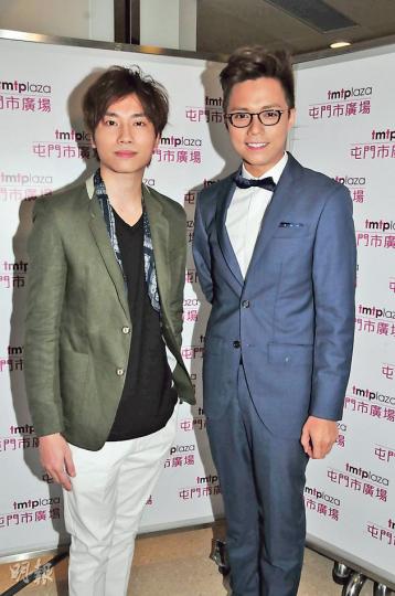 張敬軒(右)拒讓羅力威(左)去他的家一起健身。(攝影/記者:孫慧莊) 張敬軒(右)拒讓羅力威(左)去他的家一起健身。(攝影/記者:孫慧莊)