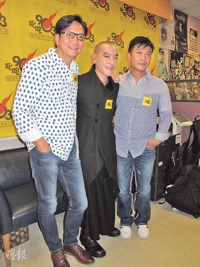陳友（左起）、麥浚龍、錢小豪對新片《殭屍》充滿信心。（攝影/記者：李潔盈）