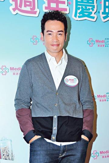陳豪指囝囝不會叫「小Mo」或「Mo仔」，但不肯透露改了什麼名。（攝影﹕鍾偉茵）