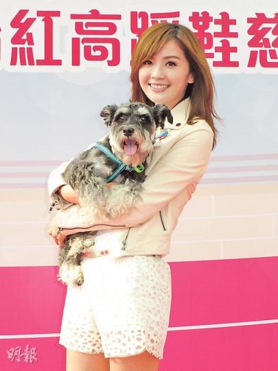 阿Sa的生日願望是希望愛犬能開心舒服地過活。（攝影/記者﹕孫慧莊）