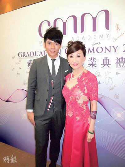 鄭明明邀得許廷鏗擔任蒙妮坦學校畢業禮的表演嘉賓。（攝影/記者﹕柯美）