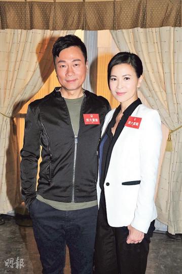 黎耀祥與蘇玉華對《男大當婚》有信心。（攝影/記者：陳釗） 羅鈞滿聲言沒有擦無綫鞋。（攝影/記者：陳釗）