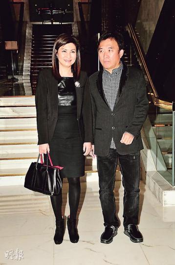 樂易玲與無綫老闆陳國強結伴現身。（攝影：梁迺楠）