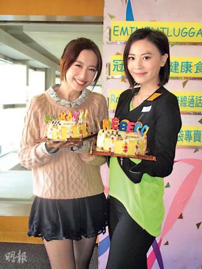 龔嘉欣(左)24歲生日盼找到真命天子,朱晨麗(右)生日願望是掙夠錢置業。(攝影/記者﹕鍾一虹) 龔嘉欣(左)24歲生日盼找到真命天子,朱晨麗(右)生日願望是掙夠錢置業。(攝影/記者﹕鍾一虹)