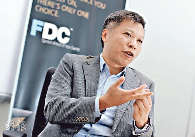 NTT Communications執行副總裁文泰來認為在港建數據中心未來3至5年亦未見飽和。(李澤彤攝) NTT Communications執行副總裁文泰來認為在港建數據中心未來3至5年亦未見飽和。(李澤彤攝)