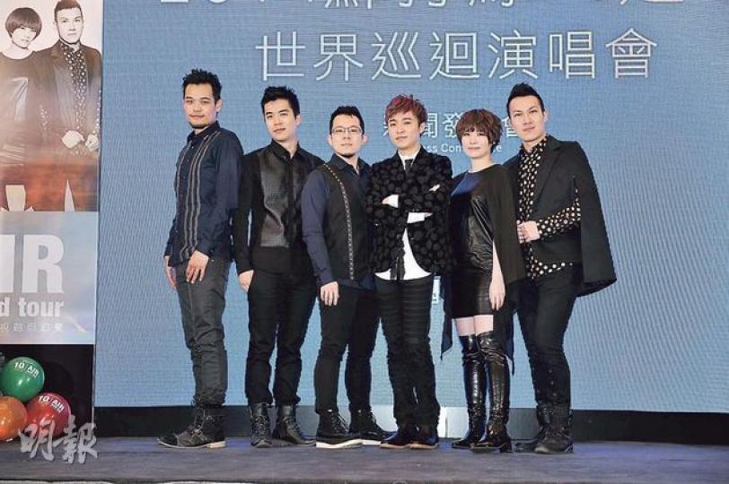 蘇打綠昨日來港為4月舉行的世界巡迴演唱會造勢。(攝影/記者﹕鍾一虹) 蘇打綠昨日來港為4月舉行的世界巡迴演唱會造勢。(攝影/記者﹕鍾一虹)