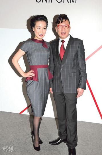 江美儀（左）與許紹雄（右）一唱一和搞氣氛。（攝影：孫華中）