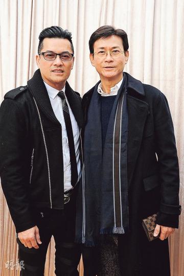 鄭少秋與呂良偉均曾是無綫當家小生,他們感激舊老闆邵逸夫一直給予機會。(攝影:娛樂組) 鄭少秋與呂良偉均曾是無綫當家小生,他們感激舊老闆邵逸夫一直給予機會。(攝影:娛樂組)