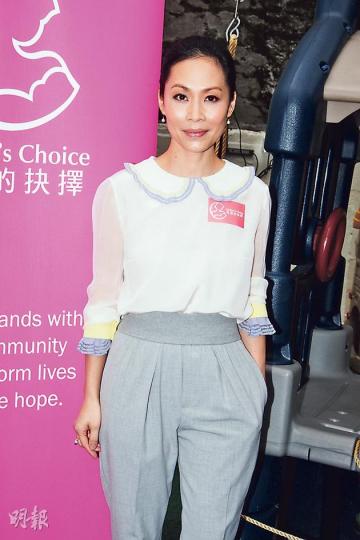 彭羚強調做全職家庭主婦是自己決定,老公林海峰沒有阻止她復出。(攝影:梁迺楠) 彭羚強調做全職家庭主婦是自己決定,老公林海峰沒有阻止她復出。(攝影:梁迺楠)