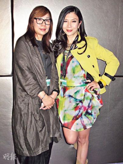 吳家麗（右）自言與女導演翁秀蘭（左）拍女人戲較細膩。（攝影/記者：柯美）