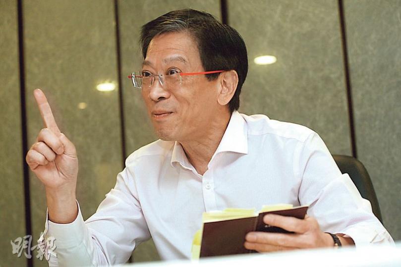 全國政協委員、基本法研究中心主任胡漢清（圖）建議政府應成立工作小組，處理23條立法的前期工作。（李紹昌攝）