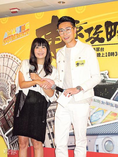陸浩明(右)笑言自己個樣似杜如風的緋聞男友郭子健。(攝影/記者:林蘊兒) 陸浩明(右)笑言自己個樣似杜如風的緋聞男友郭子健。(攝影/記者:林蘊兒)