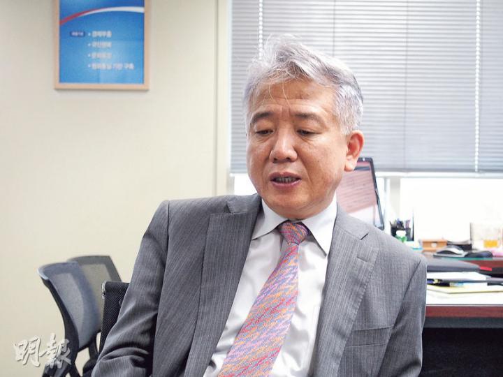 韓國外交部東北亞事務局長李相德稱,韓國希望日本在「慰安婦」問題上拿出更大誠意。(林康琪攝) 韓國外交部東北亞事務局長李相德稱,韓國希望日本在「慰安婦」問題上拿出更大誠意。(林康琪攝)