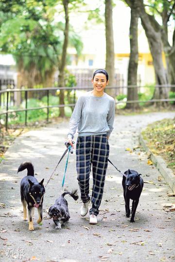 宣萱享受跟狗狗散步的親子時間,清水灣郊野公園是熱門放狗地方。(攝影﹕梁迺楠)宣萱對LiuLiu說﹕「LiuLiu唔舒服要跟媽咪講,想吃什麼也話畀媽咪知,有病不用怕,媽咪惜你,唔放假、唔旅行,留下來陪你!」(攝影﹕梁迺楠)宣萱對Scooby說﹕「Scooby不要怕BoomBoom,有媽咪在你不用驚,你們要相處融洽,你也不要欺負貓貓,我有空便帶你去玩。」(攝影﹕梁迺楠)宣萱對BoomBoom說﹕「BoomBoom,你在SAA(保護遺棄動物協會)住了7年,來到家裏就要開心,要食得夠,瞓得安樂,媽咪見到 宣萱享受跟狗狗散步的親子時間,清水灣郊野公園是熱門放狗地方。(攝影﹕梁迺楠)宣萱對LiuLiu說﹕「LiuLiu唔舒服要跟媽咪講,想吃什麼也話畀媽咪知,有病不用怕,媽咪惜你,唔放假、唔旅行,留下來陪你!」(攝影﹕梁迺楠)宣萱對Scooby說﹕「Scooby不要怕BoomBoom,有媽咪在你不用驚,你們要相處融洽,你也不要欺負貓貓,我有空便帶你去玩。」(攝影﹕梁迺楠)宣萱對BoomBoom說﹕「BoomBoom,你在SAA(保護遺棄動物協會)住了7年,來到家裏就要開心,要食得夠,瞓得安樂,媽咪見到