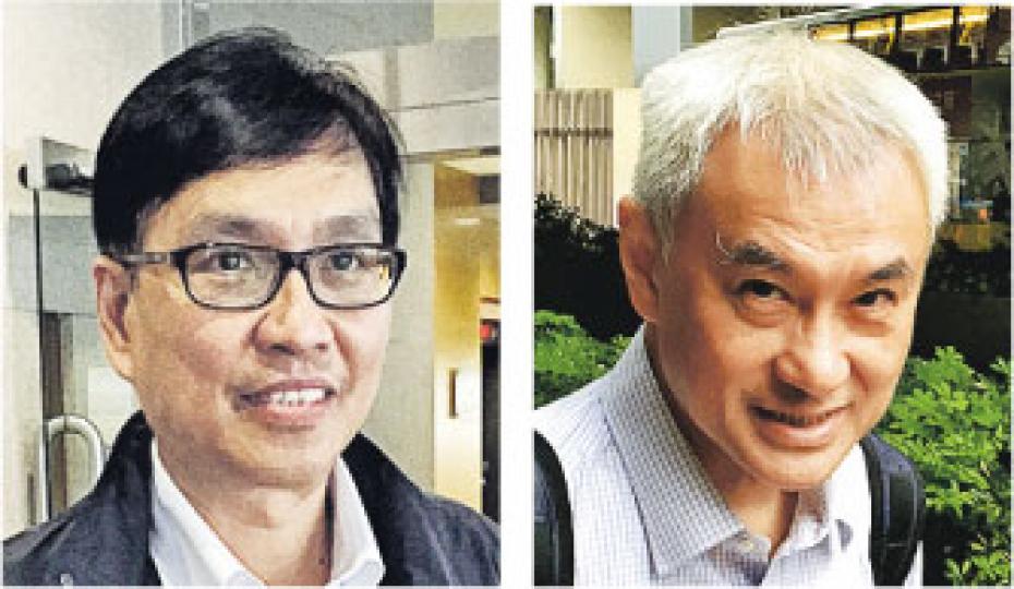 平機會前總主任束健銘(左圖)表示,在出席教會論壇時有說自己是「平機會嘅人」,後亦表明基督徒身分,不明為何平機會調查報告只列出上半部分,問負責調查的平機會投訴事務前總監李紹葵(右圖)是否「選擇性表達」。(王丹麟攝) 平機會前總主任束健銘(左圖)表示,在出席教會論壇時有說自己是「平機會嘅人」,後亦表明基督徒身分,不明為何平機會調查報告只列出上半部分,問負責調查的平機會投訴事務前總監李紹葵(右圖)是否「選擇性表達」。(王丹麟攝)