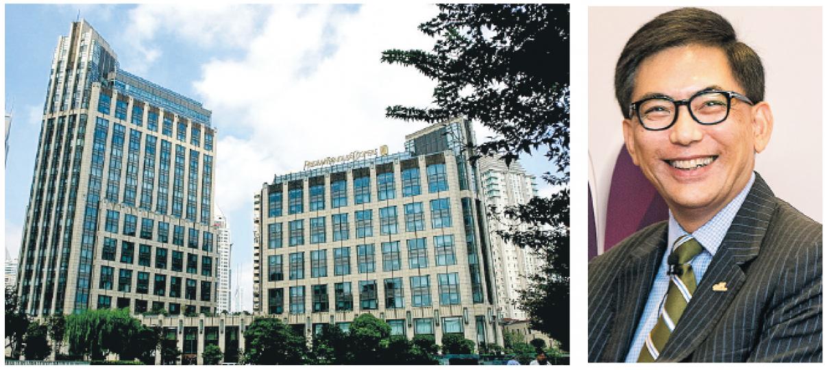 領匯以代價82.6億元,向瑞安房地產收購上海甲級寫字樓企業天地1號及2號(左圖),為公司歷來最高金額收購項目。領匯執行董事及行政總裁王國龍(右圖)表示,因上海企業天地項目成熟,收購後能馬上提升領匯的租金收入。(黃志東攝) 領匯以代價82.6億元,向瑞安房地產收購上海甲級寫字樓企業天地1號及2號(左圖),為公司歷來最高金額收購項目。領匯執行董事及行政總裁王國龍(右圖)表示,因上海企業天地項目成熟,收購後能馬上提升領匯的租金收入。(黃志東攝)