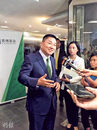 惠理集團主席謝清海表示,近期A股強烈波動,是一個催化劑,讓中央加緊改善市場環境。(徐寶文攝) 惠理集團主席謝清海表示,近期A股強烈波動,是一個催化劑,讓中央加緊改善市場環境。(徐寶文攝)