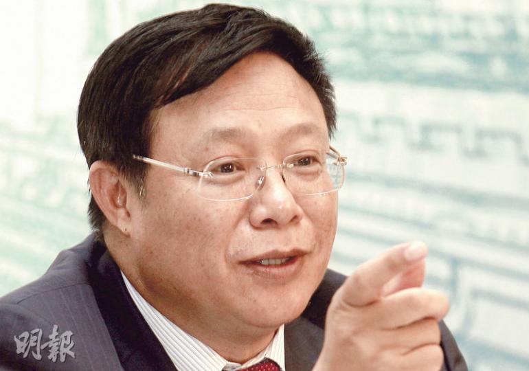 中國中鐵集團董事長李長進稱，國家進行投融資改革，包括鐵路在內的很多招標項目都暫停招標。（郭慶輝攝）