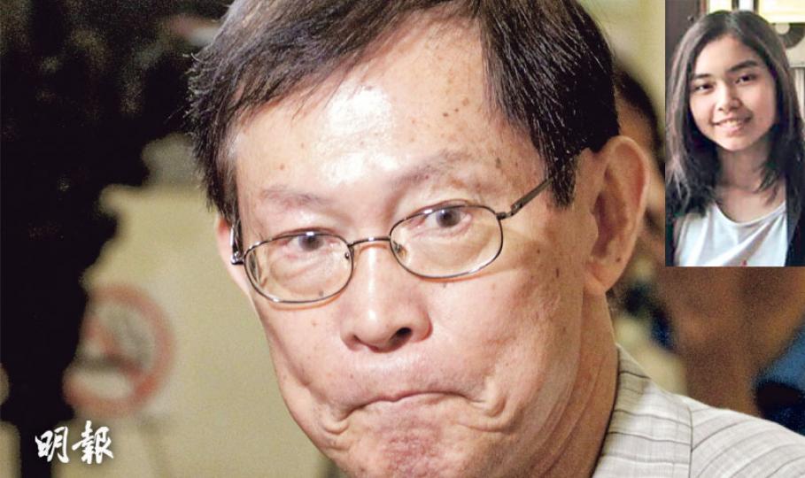 勞美蘭的父親昨中午趕到醫院見愛女最後一面,步出病房後眼泛淚光,難掩喪女之痛,小圖為勞美蘭。(郭慶輝攝) 勞美蘭的父親昨中午趕到醫院見愛女最後一面,步出病房後眼泛淚光,難掩喪女之痛,小圖為勞美蘭。(郭慶輝攝)