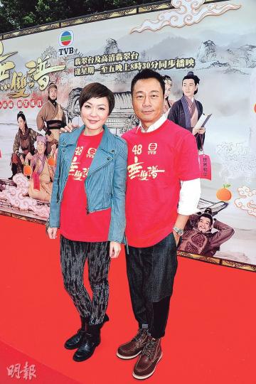 黎耀祥(右)和田蕊妮(左)均認為演員做得耐會想去擴闊視野,找新方向。(攝影:陳釗) 黎耀祥(右)和田蕊妮(左)均認為演員做得耐會想去擴闊視野,找新方向。(攝影:陳釗)
