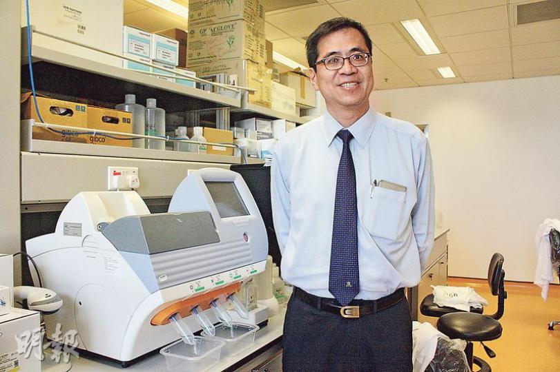 中大生物醫學院教授徐國榮說,基因測序產業已到「賺錢的時刻」,各類公司如雨後春筍般冒出來,逐鹿中原。(楊立贇攝) 中大生物醫學院教授徐國榮說,基因測序產業已到「賺錢的時刻」,各類公司如雨後春筍般冒出來,逐鹿中原。(楊立贇攝)