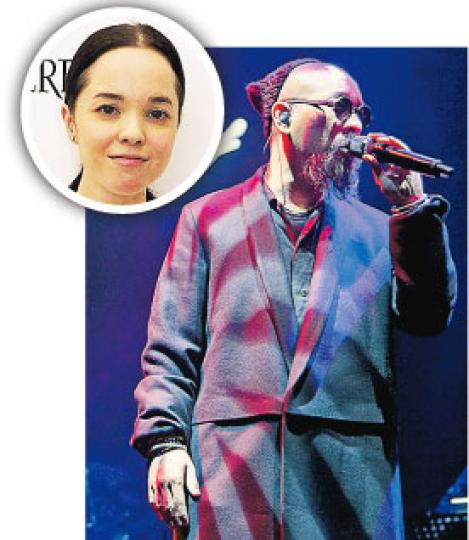 麥浚龍表示事前不知女友戴庚玲（圓圖）會到場睇騷。（攝影：孫華中）曲婉婷感謝男友羅品信抽空來看她表演，不過兩人並無合照。（攝影：孫華中）
