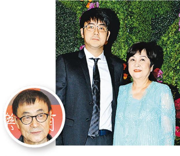 劉子千表示近來才得悉父親劉家昌（圓圖）與母親甄珍離異的事。（攝影：鍾偉茵）