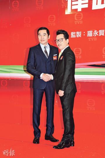 方中信(左)與廖啟智(右)同是好戲之人,合作拍新劇有火花。(攝影/記者:陳釗) 方中信(左)與廖啟智(右)同是好戲之人,合作拍新劇有火花。(攝影/記者:陳釗)