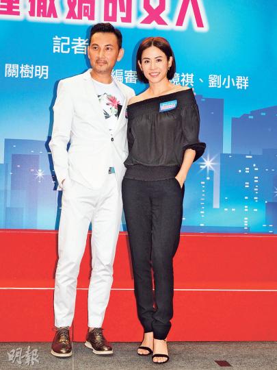 林文龍(左)與宣萱(右)相識廿多年,今次卻是首度正式合作。(攝影:梁迺楠)王浩信(左)與唐詩詠(右)期待鬥戲有火花。(攝影:梁迺楠) 林文龍(左)與宣萱(右)相識廿多年,今次卻是首度正式合作。(攝影:梁迺楠)王浩信(左)與唐詩詠(右)期待鬥戲有火花。(攝影:梁迺楠)