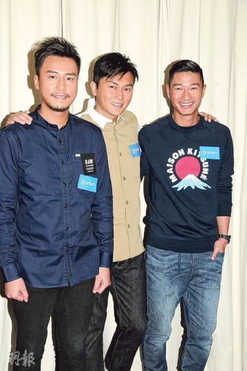 張建聲（左起）、張智霖及王宗堯暢談跟父親相處的點滴。（攝影：孫華中）