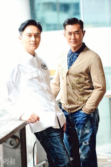 張智霖(左)與古天樂(右)於電影中鬥型鬥演技。(攝影:梁迺楠) 張智霖(左)與古天樂(右)於電影中鬥型鬥演技。(攝影:梁迺楠)