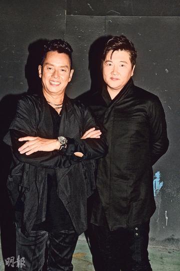 阿倫(左)與孫楠(右)合唱新歌宣揚環保意識。(攝影:梁迺楠) 阿倫(左)與孫楠(右)合唱新歌宣揚環保意識。(攝影:梁迺楠)