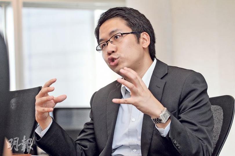華夏基金（香港）業務拓展部總監陳志豪（圖）表示，今次推出首隻具槓桿ETF揀選了美國指數，主要是因為相信香港投資者較為熟悉及港元與美元掛鈎，可減少匯率風險。（李紹昌攝）